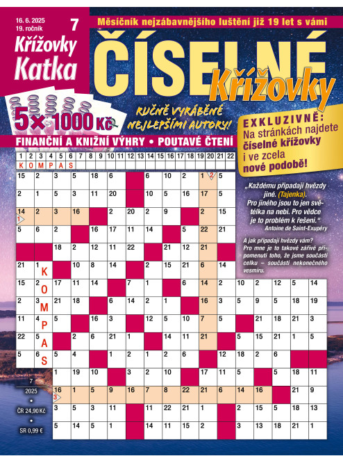 Roční předplatné Katka Číselné křížovky se slevou