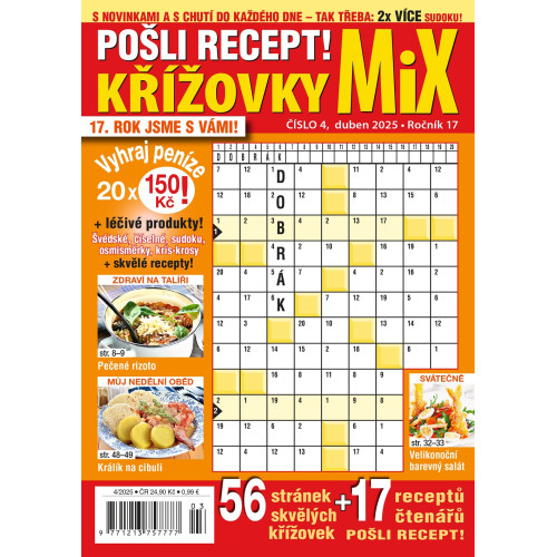 Roční předplatné Pošli recept Mix křížovek se slevou