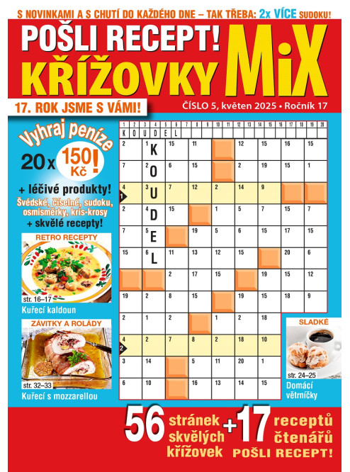 Roční předplatné Pošli recept Mix křížovek se slevou