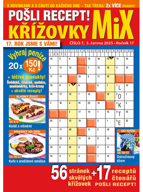 Roční předplatné Pošli recept Mix křížovek se slevou