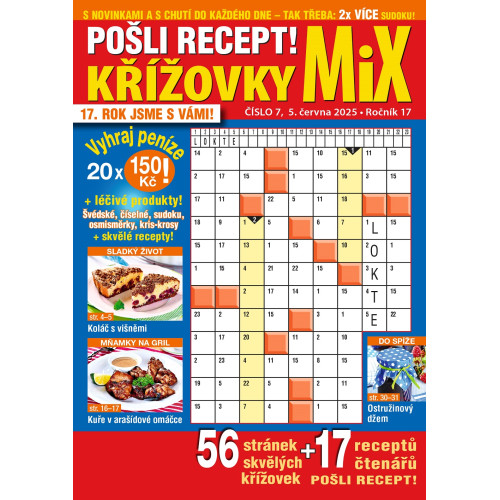 Roční předplatné Pošli recept Mix křížovek se slevou