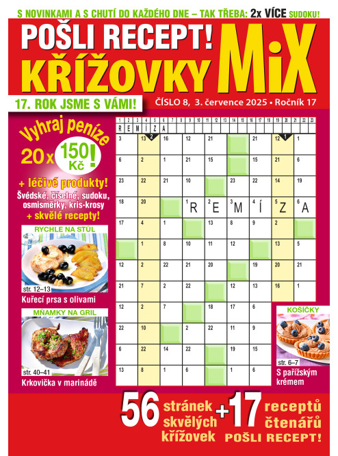 Roční předplatné Pošli recept Mix křížovek se slevou