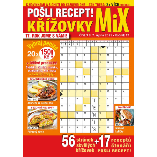 Roční předplatné Pošli recept Mix křížovek se slevou