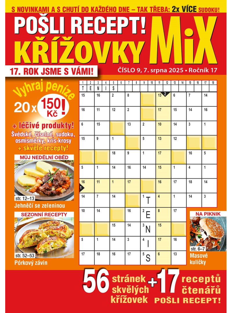 Roční předplatné Pošli recept Mix křížovek se slevou