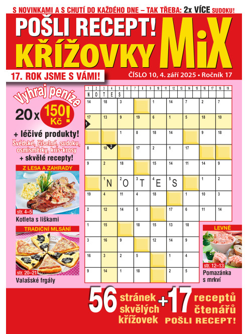 Roční předplatné Pošli recept Mix křížovek se slevou
