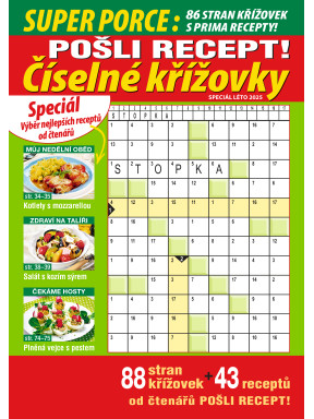 Pošli recept Superporce Číselné křížovky