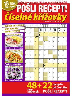 Pošli recept Číselné křížovky