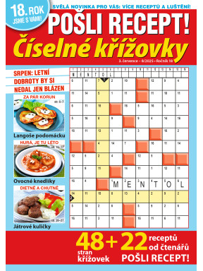 Pošli recept Číselné křížovky