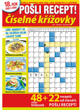 Pošli recept Číselné křížovky