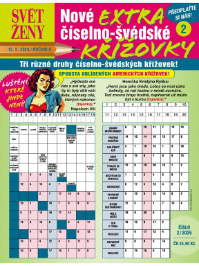 Svět ženy Extra číselno-švédské křížovky