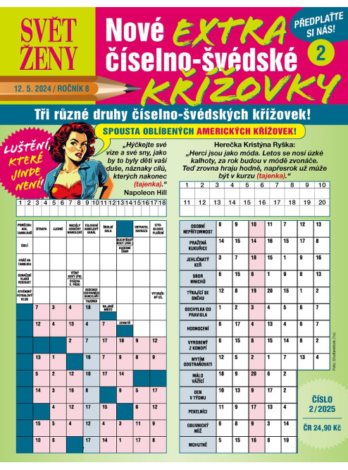 Roční předplatné Svět ženy Extra Číselno-švédské křížovky se slevou