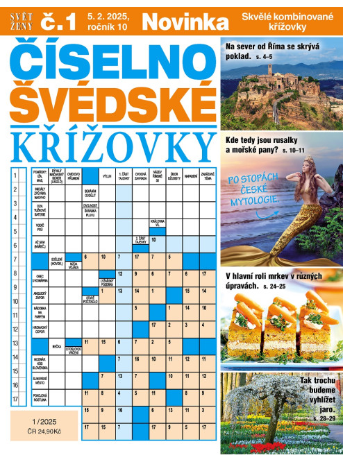 Roční předplatné Svět ženy Číselno-švédské křížovky se slevou