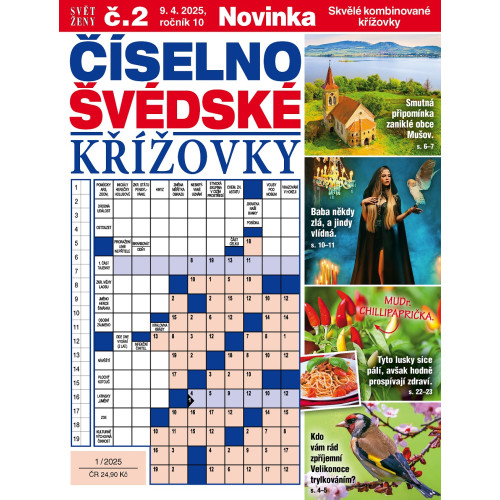Roční předplatné Svět ženy Číselno-švédské křížovky se slevou
