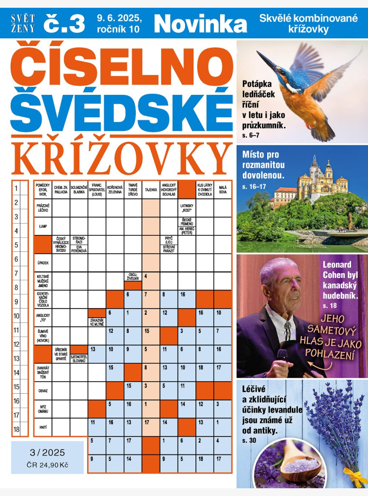 Svět ženy Číselno-švédské křížovky Svět ženy Číselno-švédské křížovky