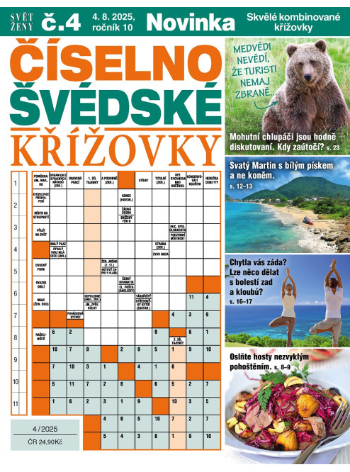 Roční předplatné Svět ženy Číselno-švédské křížovky se slevou