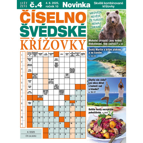 Roční předplatné Svět ženy Číselno-švédské křížovky se slevou