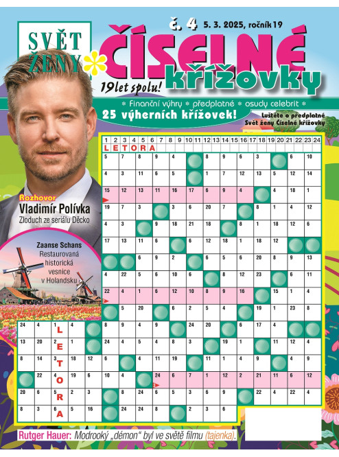Roční předplatné Svět ženy Číselné křížovky se slevou