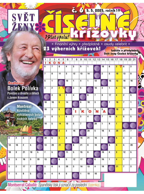 Roční předplatné Svět ženy Číselné křížovky se slevou