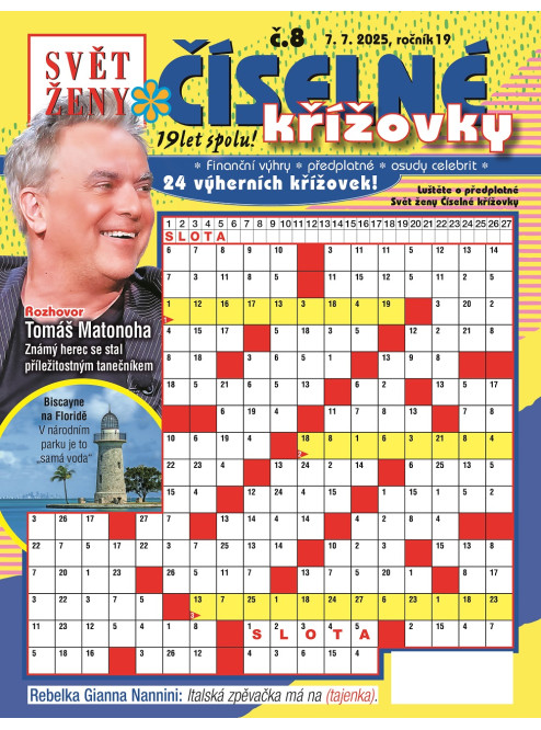 Roční předplatné Svět ženy Číselné křížovky se slevou