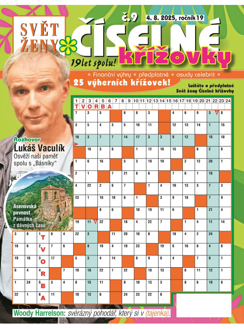 Roční předplatné Svět ženy Číselné křížovky se slevou