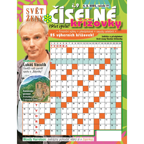 Roční předplatné Svět ženy Číselné křížovky se slevou