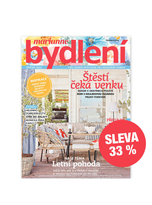 PŮLROČNÍ PŘEDPLATNÉ MARIANNE BYDLENÍ SE SLEVOU 33 % + DIGI VERZE ZDARMA