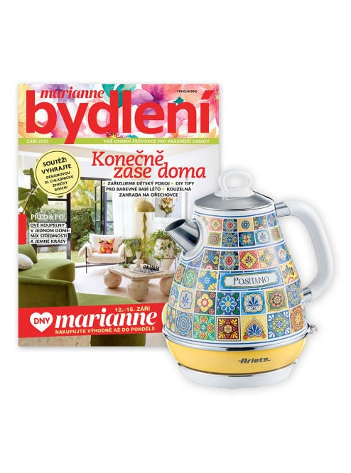 ROČNÍ PŘEDPLATNÉ MARIANNE BYDLENÍ + RYCHLOVARNÁ KONVICE ARIETE + DIGI VERZE ZDARMA