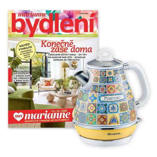 ROČNÍ PŘEDPLATNÉ MARIANNE BYDLENÍ + RYCHLOVARNÁ KONVICE ARIETE + DIGI VERZE ZDARMA