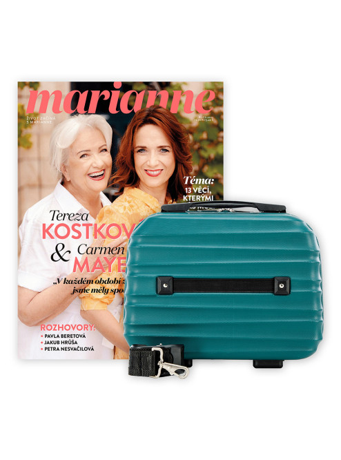 PŮLROČNÍ PŘEDPLATNÉ MARIANNE + KOSMETICKÝ KUFŘÍK WITTCHEN ZELENÝ + DIGI VERZE ZDARMA