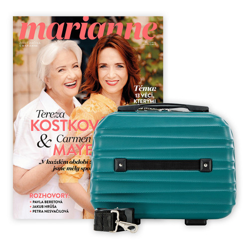 PŮLROČNÍ PŘEDPLATNÉ MARIANNE + KOSMETICKÝ KUFŘÍK WITTCHEN ZELENÝ + DIGI VERZE ZDARMA