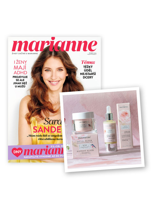 ROČNÍ PŘEDPLATNÉ MARIANNE + PÉČE MANUFAKTURA + DIGI VERZE ZDARMA