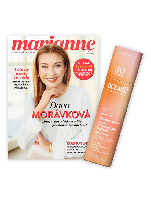 ROČNÍ PŘEDPLATNÉ MARIANNE + TÓNUJÍCÍ KRÉM ATTITUDE + DIGI VERZE ZDARMA