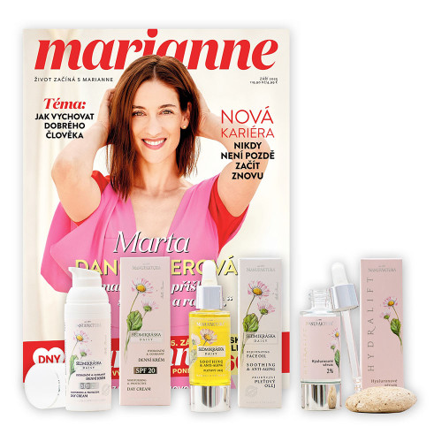 ROČNÍ PŘEDPLATNÉ MARIANNE + PÉČE MANUFAKTURA + DIGI VERZE ZDARMA