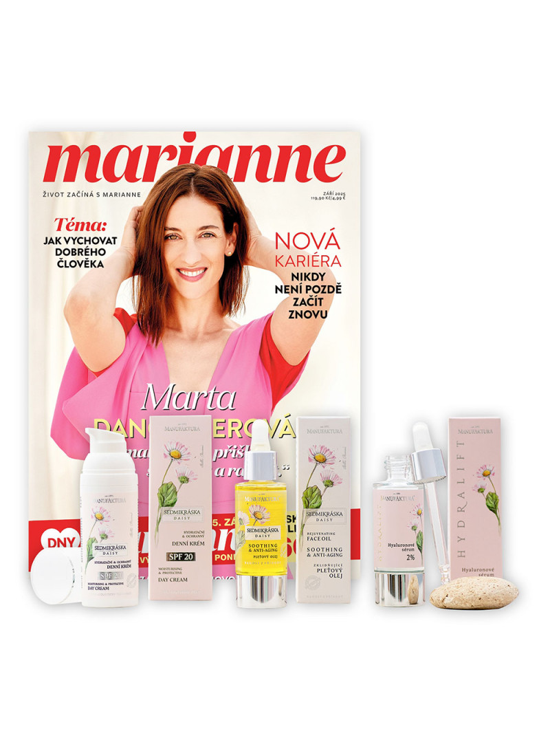 ROČNÍ PŘEDPLATNÉ MARIANNE + PÉČE MANUFAKTURA + DIGI VERZE ZDARMA