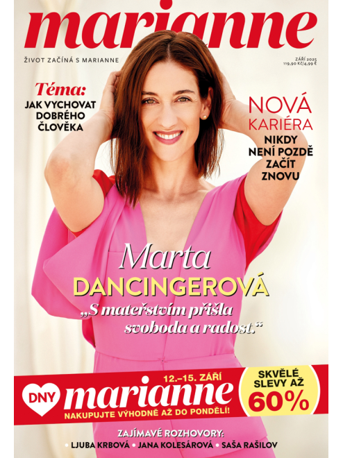 AKTUÁLNÍ VYDÁNÍ MARIANNE 9/2025 + kuponová knížka Dny Marianne