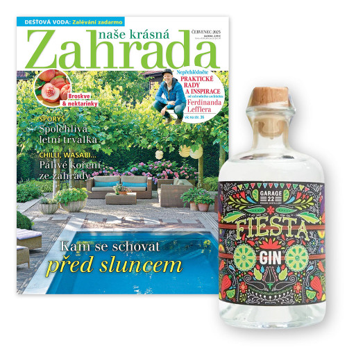 ROČNÍ PŘEDPLATNÉ NAŠE KRÁSNÁ ZAHRADA + FIESTA GIN + DIGI VERZE ZDARMA