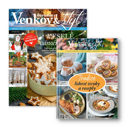 ROČNÍ PŘEDPLATNÉ MARIANNE VENKOV A STYL + KNIHA TRADICE + DIGI VERZE ZDARMA
